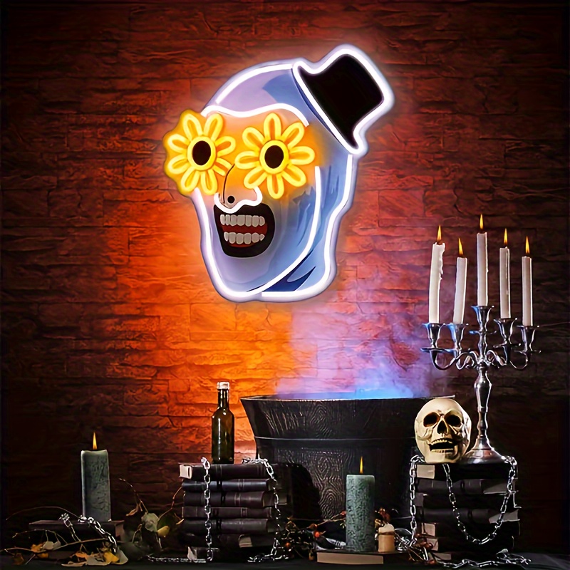 Commercial Uv Printing - Terrifier UV プリントネオンサイン ハロウィン雰囲気 LED ネオンライト