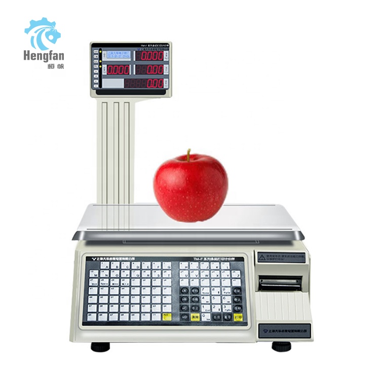 Commercial Printing Supplies Usa - 商業用電子卓上計量器、バーコードラベル印刷機能付き価格計算機、スーパーマーケット用品向け