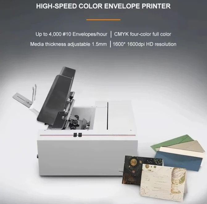 業務用ポストカード印刷機 封筒対応 フルカラー単色黒インクジ - Commercial Envelope Printing のレビューと価格