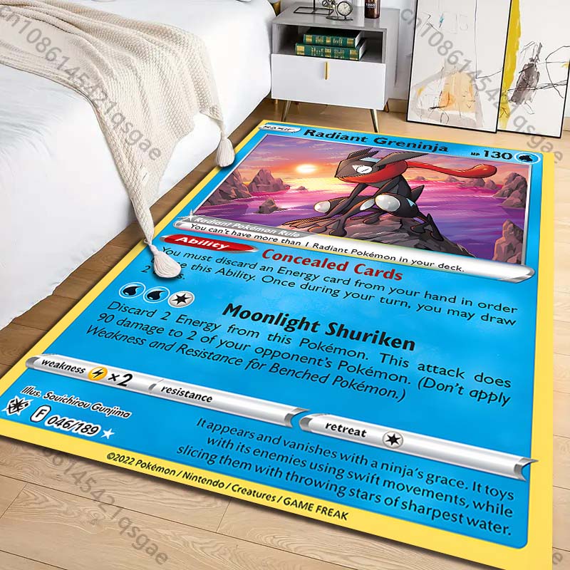 1PC ポケモングレンニンジャカードプリントカーペットリビン - Commercial Printing Machine のレビューと価格