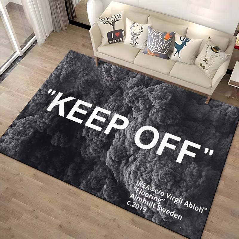 3Dプリント大型カーペット「Keep Off」エリアラグ、家 - Commercial Printing Machine のレビューと価格