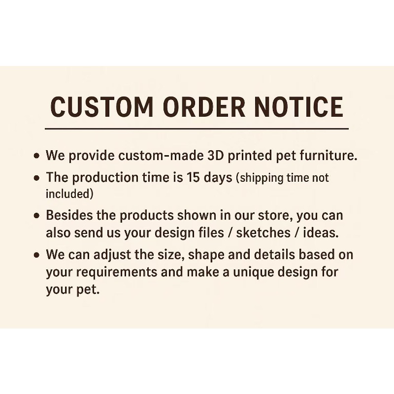 モダンな3Dプリントペット家具、オールインワンの猫犬用ハウス - Commercial Printing Supplies Usa のレビューと価格