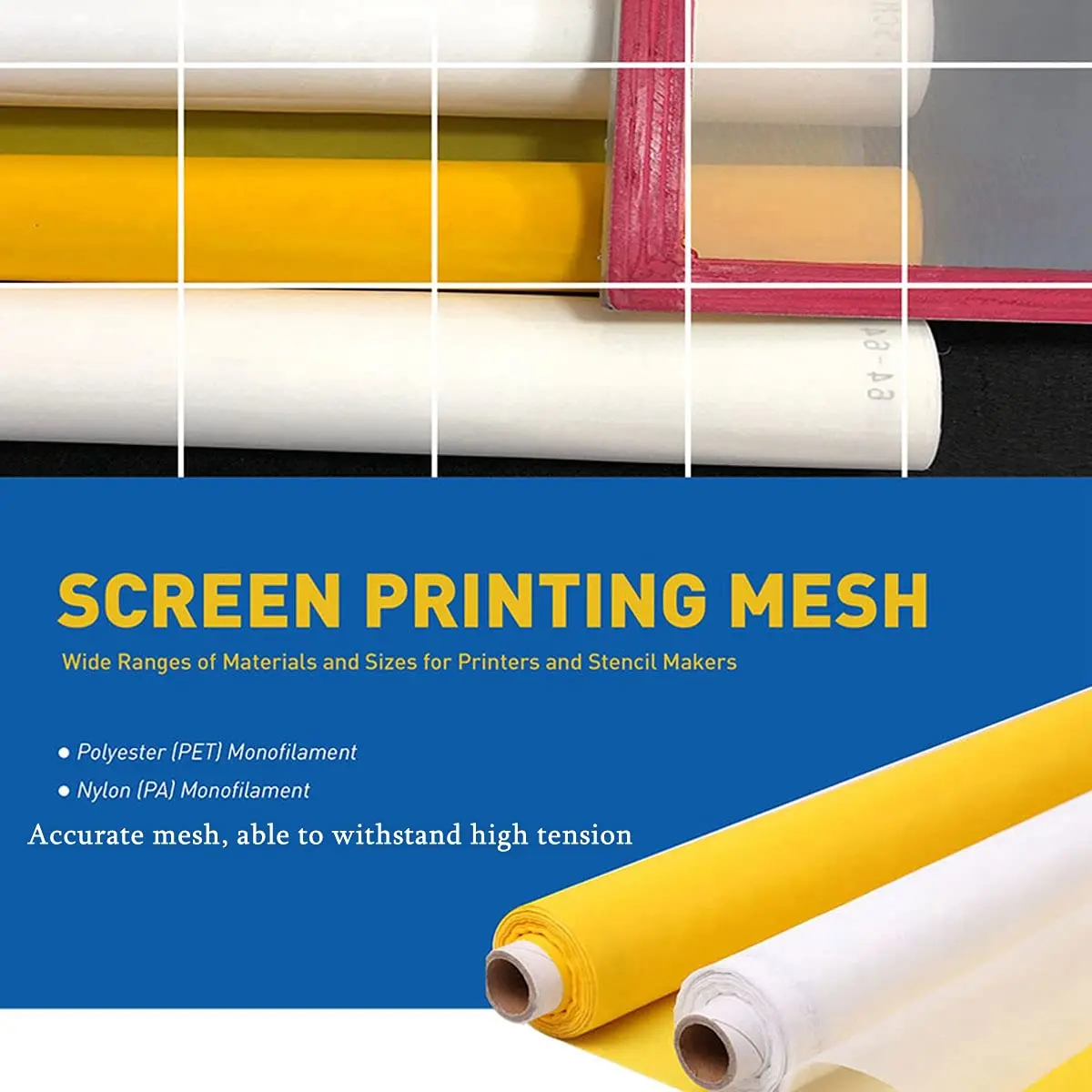 3 メートル 127 センチメートルスクリーン印刷メッシュ白 - Commercial Printing Supplies Usa のレビューと価格